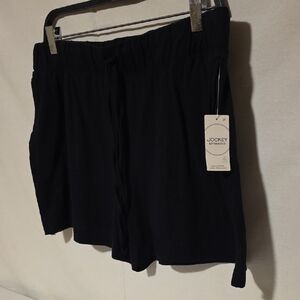 Jockey Women's Black Sleep Shorts. 100% Cotton. Size 2X.